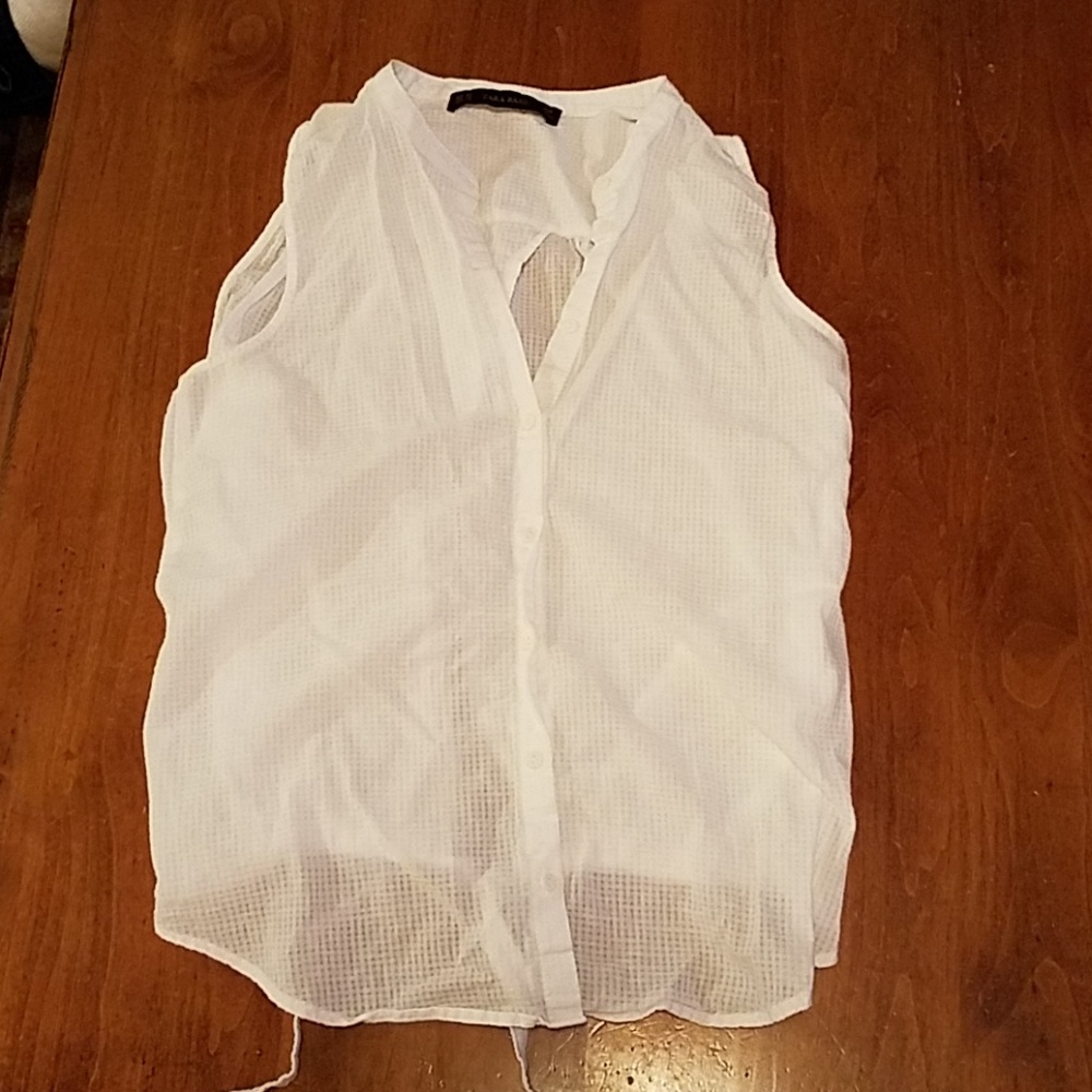Zara Basic peek a boo top